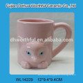 Popular pink fox pattern ceramic mug